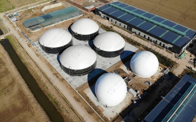 江蘇六聯雙膜氣柜項目